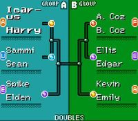 une photo d'Ã©cran de Mario Tennis (Game Boy) sur Nintendo Game Boy Color